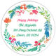 Winter Buds Wreath Round Address Labels in a Jar Image 2 of 2